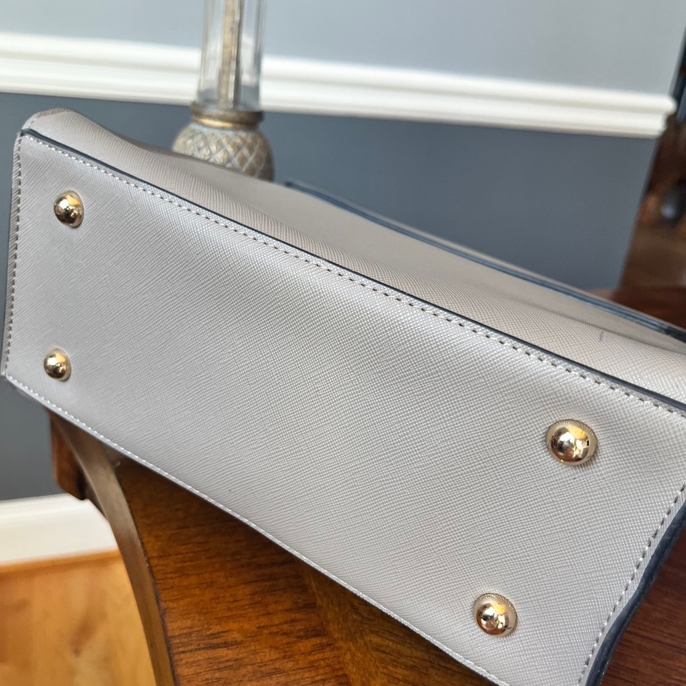 Dune London Gorgeous Gray Crossbody Bag with Gold-Tone Accents & Straps (NWOT) - Picture 9 of 13